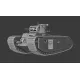 Vk Production R3d-35005-m 1/35 Tog I A12 Turret With Metal Barrel 3d Printed Resin Kit