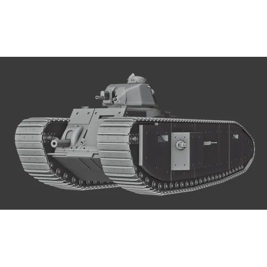Vk Production R3d-35006 1/35 Tog I Apx-1 Turret Without Metal Barrel 3d Printed Resin Kit