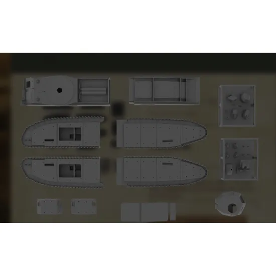 Vk Production R3d-35006 1/35 Tog I Apx-1 Turret Without Metal Barrel 3d Printed Resin Kit