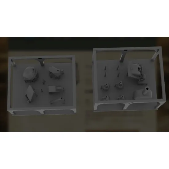 Vk Production R3d-35006 1/35 Tog I Apx-1 Turret Without Metal Barrel 3d Printed Resin Kit
