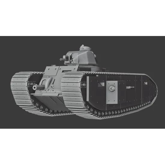 Vk Production R3d-35006-m 1/35 Tog I Apx-1 Turret With Metal Barrel 3d Printed Resin Kit