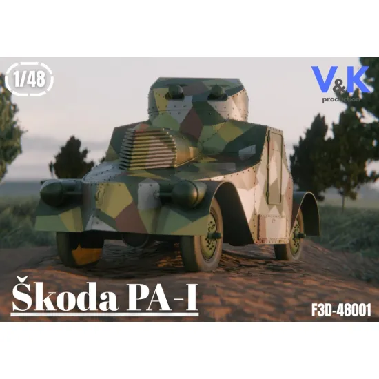 Vk Production F3d-48001 1/48 Skoda Pa-i 3d Printed Resin Kit
