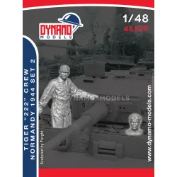 Dynamo Models 48109 1/48 Wss Tiger 222 Crew Normandy 1944 3d Printed Resin Kit
