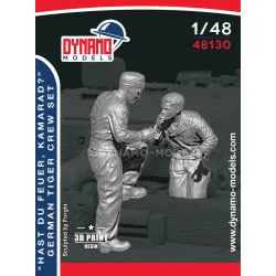 Dynamo Models 48130 1/48 German Tiger Crew Smoking 2 Figures 3d Printed Resin Kit