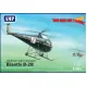 Amp 32-004 1/32 Brantly B-2b Civilian Use American Light Helicopter Plastic Model
