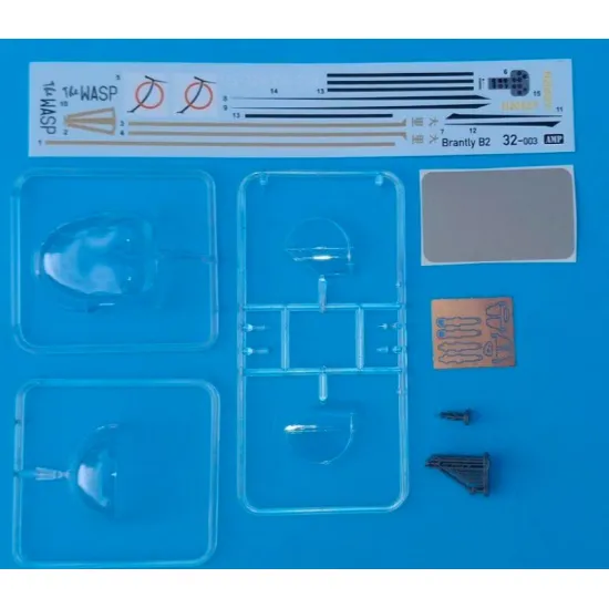 Amp 32-004 1/32 Brantly B-2b Civilian Use American Light Helicopter Plastic Model