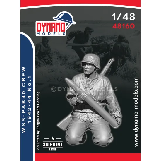 Dynamo Models 48160 1/48 Wss Pak40 Crew 1942-44 3d Printed Resin Kit
