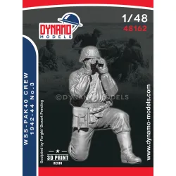 Dynamo Models 48162 1/48 Wss Pak40 Crew 1942-44 3d Printed Resin Kit