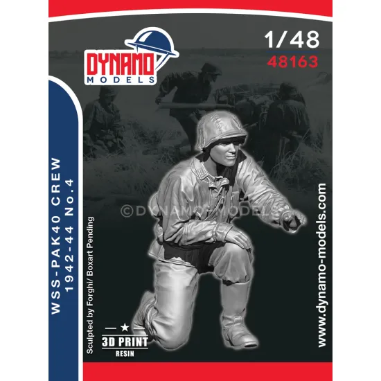 Dynamo Models 48163 1/48 Wss Pak40 Crew 1942-44 3d Printed Resin Kit