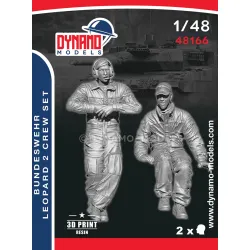 Dynamo Models 48166 1/48 Bundeswehr Leopard 2 Crew Set 3d Printed Resin Kit