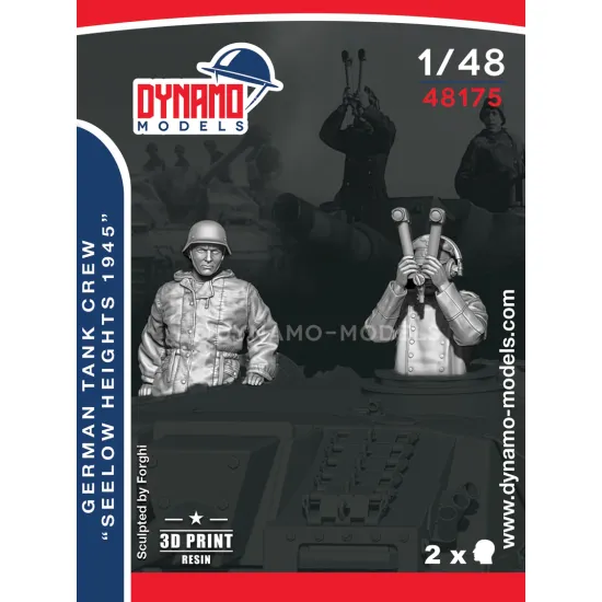 Dynamo Models 48175 1/48 German Tank Crew Seelowe Heights 1945 3d Printed Resin Kit