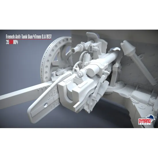 Dynamo Models 48dm003 1/48 French Anti-tank Gun 47mm S.a 37 Standard Version