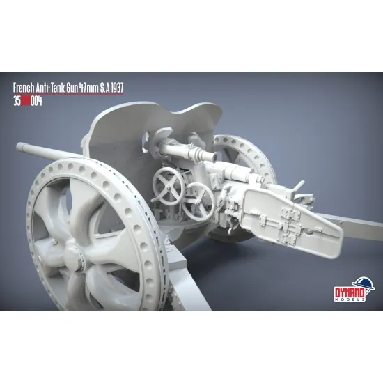 Dynamo Models 72dm003 1/72 French Anti-tank Gun 47mm S.a 37 Standard Version