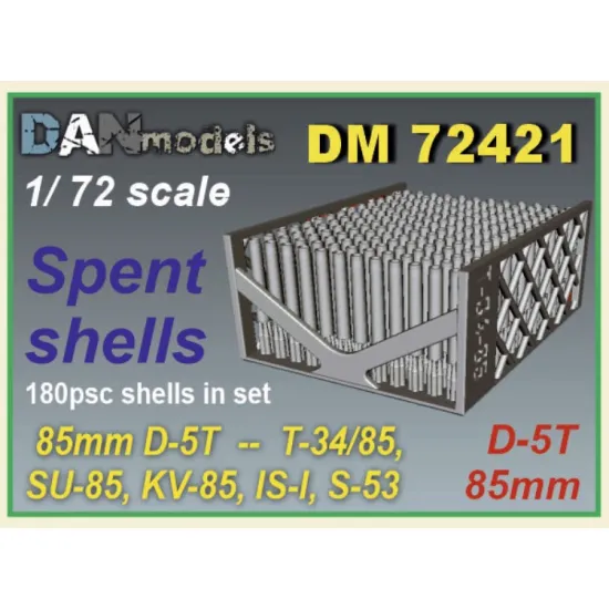 Dan Models 72421 1/72 3d Printed Shells 85mm D-5t T-34/85 Su-85 Kv-85 Is-i S-53 154psc