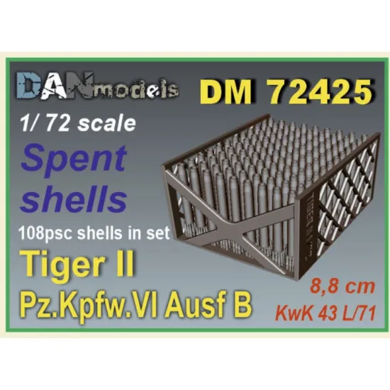 Dan Models 72425 1/72 3d Printed Shells 8/8cm Pz Kpfw Vi Ausf B Tiger Ii 108psc