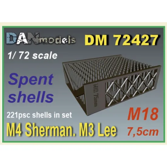 Dan Models 72427 1/72 3d Printed Shells 7/5cm M18 M4 Sherman M3 Lee 221psc