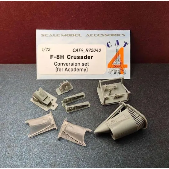 Cat4-r72040 1/72 F-8h Crusader Conversion Set For Academy