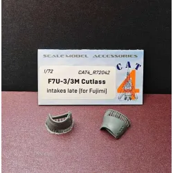 Cat4-r72042 1/72 F7u-3/3m Cutlass Intakes Late For Fujimi
