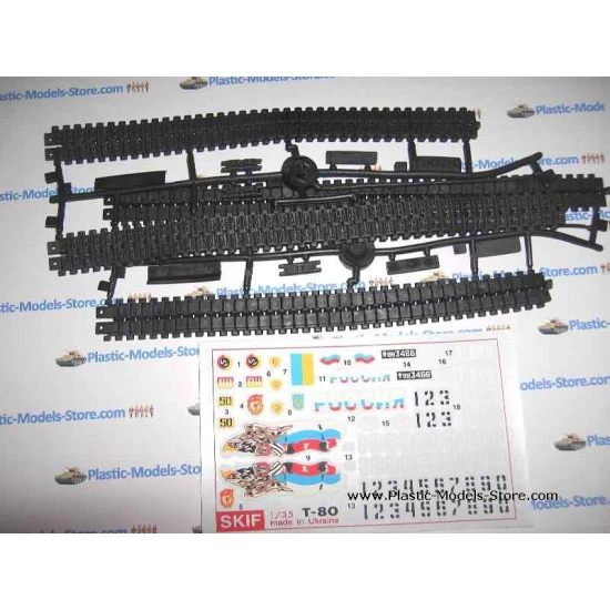 T-80UD Soviet main battle tank Bereza MBT T-80 mod 1/35 SKIF 201