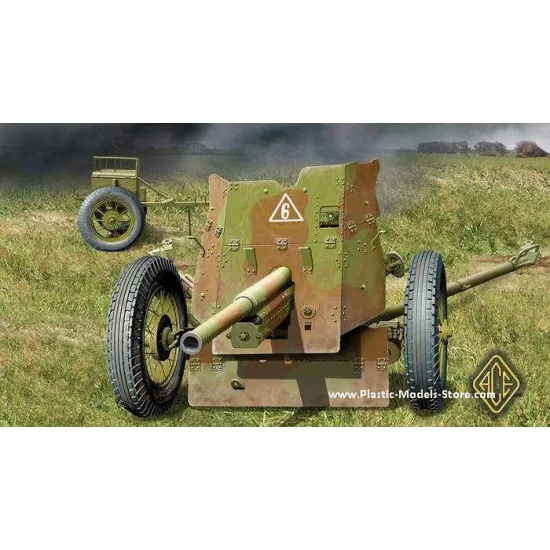 Soviet 45mm AT gun model 1937 53-K WWII 1/72 ACE 72242