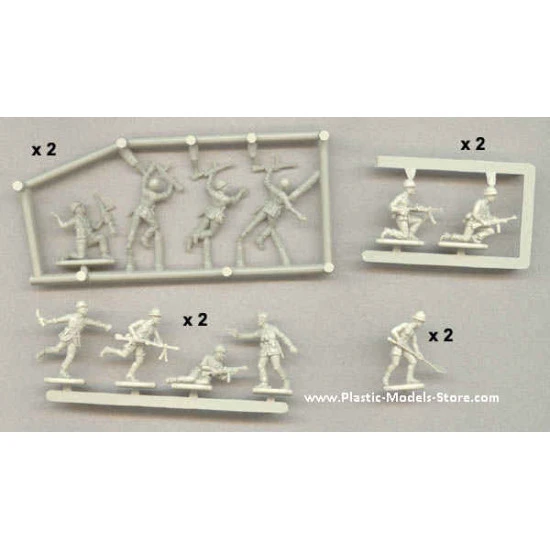 Italian Folgore Division Infantry WWII 1/72 Waterloo 1815 AP002