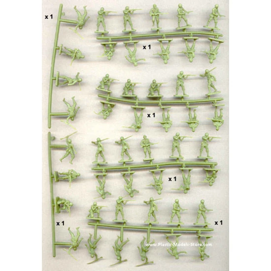 Italian Infantry WWII 48 fig. 1/72 Waterloo 1815 AP007