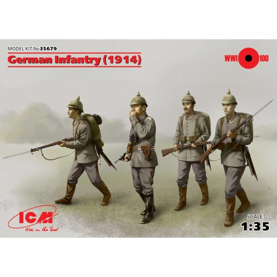 WWI German infantry, 1914 1/35 ICM 35679 WWI German infantry, 1914 1/35 ICM 35679