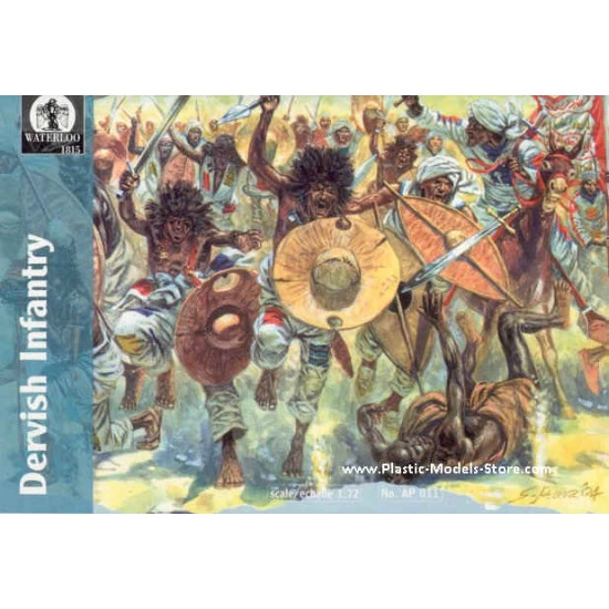 Dervish Infantry and mules 1/72 Waterloo 1815 AP011