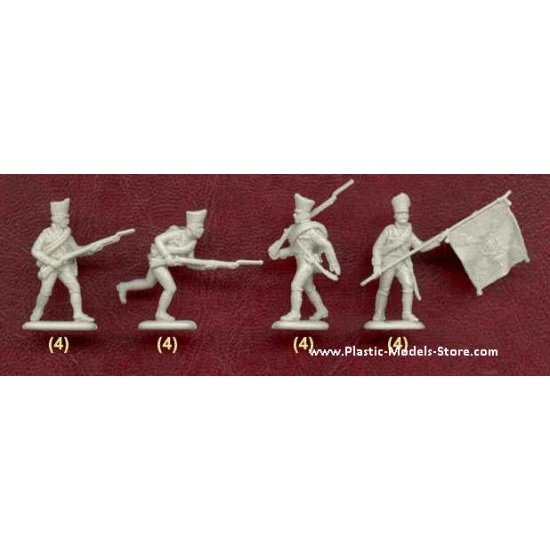 Prussian Infantry + horses 1815 1/72 Waterloo 1815 AP020