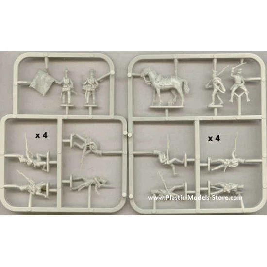Prussian Infantry + horses 1815 1/72 Waterloo 1815 AP020