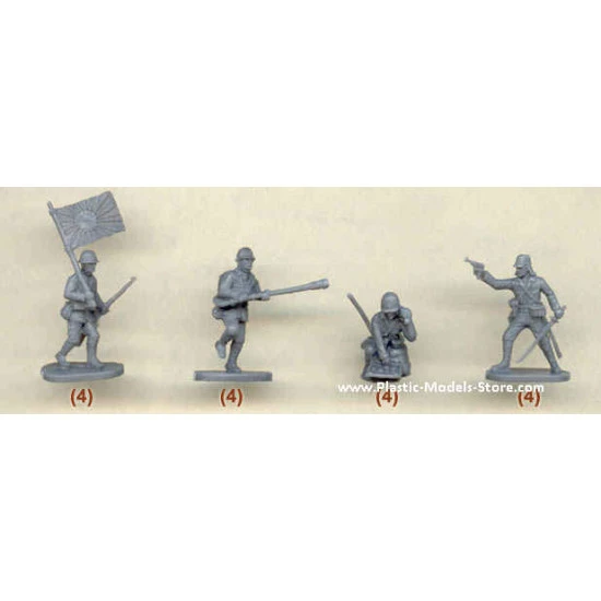 Japanese Infantry WWII 48 fig. 1/72 Waterloo 1815 AP022