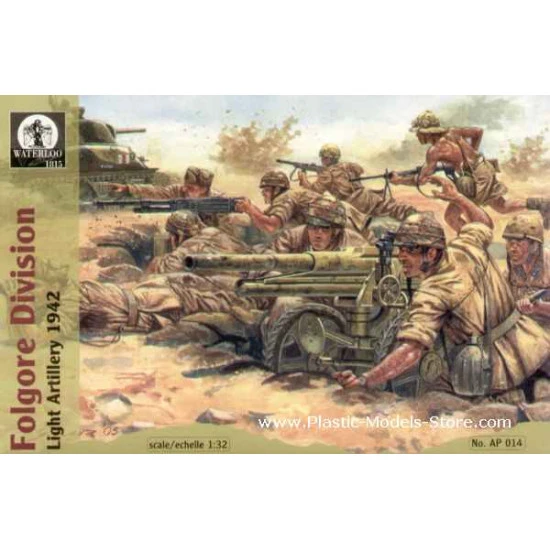 Folgore Division Light Artillery WWII 1/32 Waterloo 1815 AP014