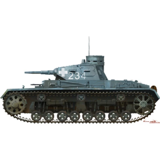 Kit Pz.Kpfw.III Ausf.B German medium tank 1/35 Miniart 35162