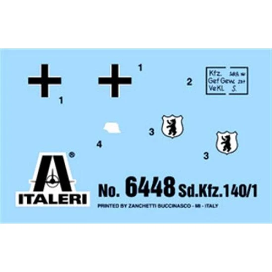 Tank SD. KFZ. 140/1 AUFKLARUNGSP.38 (T) 1/35 Italeri 6448