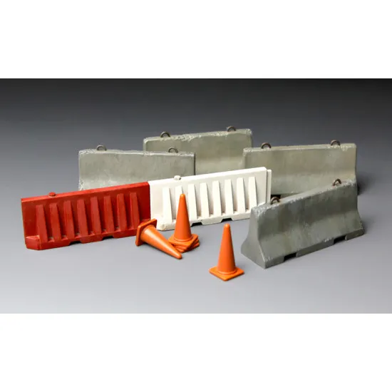 Set of concrete and plastic road barriers 1/35 MENG 012