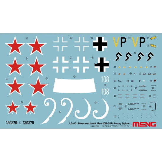MESSERSCHMITT Me410B-2/U4 HEAVY FIGHTER 1/72 MENG 001