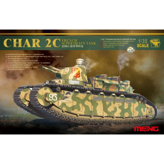 FRENCH SUPER HEAVY TANK CHAR 2C 1/35 MENG 009