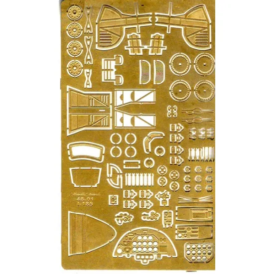 Photoetching for an airplane Polikarpov I-185 1/48 Metallic Details 4801