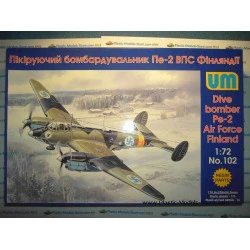 Pe-2 Petlyakov Finland Air Force bomber WWII 1/72 UM 102