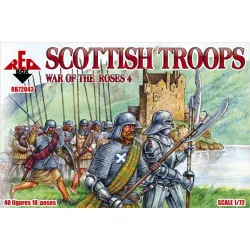 Scottish troops, War of the Roses 4 1/72 Red Box 72043
