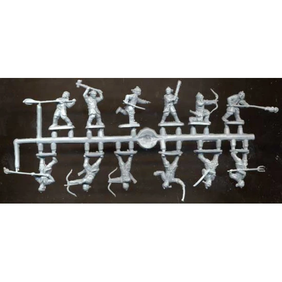 Korean Guerrillas, XVI-XVII century A.D. 48 FIGURES IN 12 POSES 1/72 RED BOX 72013