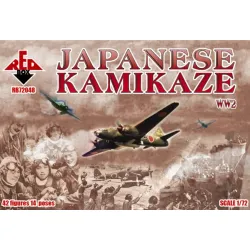 Us Stock Ww2 Japanese Kamikaze 42 Figures In 14 Poses 1/72 Red Box 72048