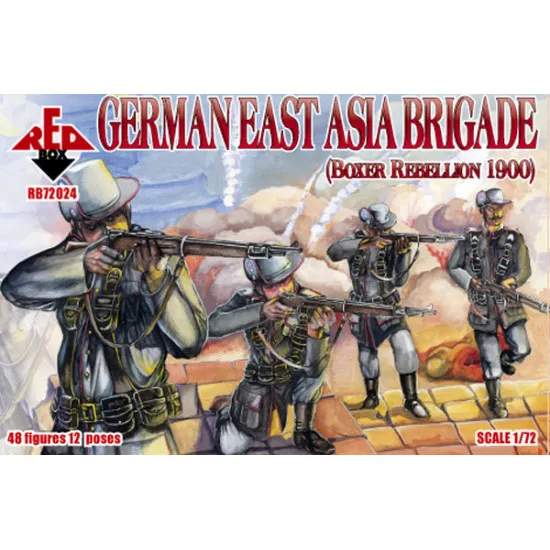 German East Asia Brigade 1900 48 FIGURES IN 12 POSES 1/72 RED BOX 72024 German East Asia Brigade 1900 48 FIGURES IN 12 POSES 1/72 RED BOX 72024