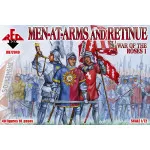 War of the Roses 1. Men-at-Arms and Retinue 40 FIGURES IN 10 POSES 1/72 RED BOX 72040