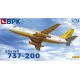 BPK 7206 - 1/72 - Aircraft Boeing 737-200 Lufthansa Plastic Model Kit