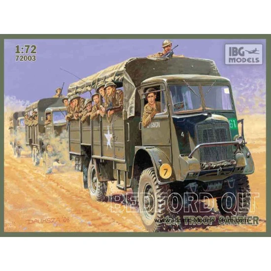 Bedford QLT 3-ton British Troops Vehicle 1/72 IBG Models 72003