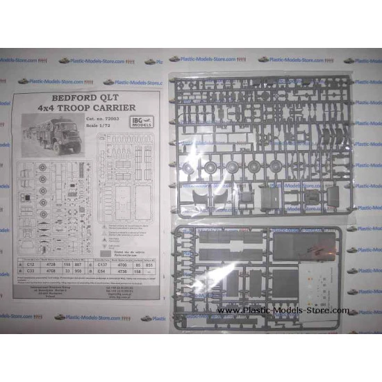 Bedford QLT 3-ton British Troops Vehicle 1/72 IBG Models 72003