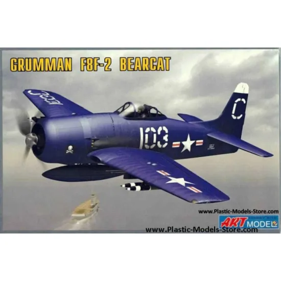 Us Stock Grumman F8f-2 Bearcat Us Naval Fighter 1/72 Art Model 7201