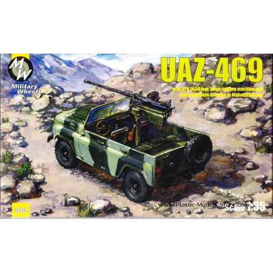 UAZ-469KPV Northern Alliance army car 1/35 Military Wheels 3505 UAZ-469KPV Northern Alliance army car 1/35 Military Wheels 3505