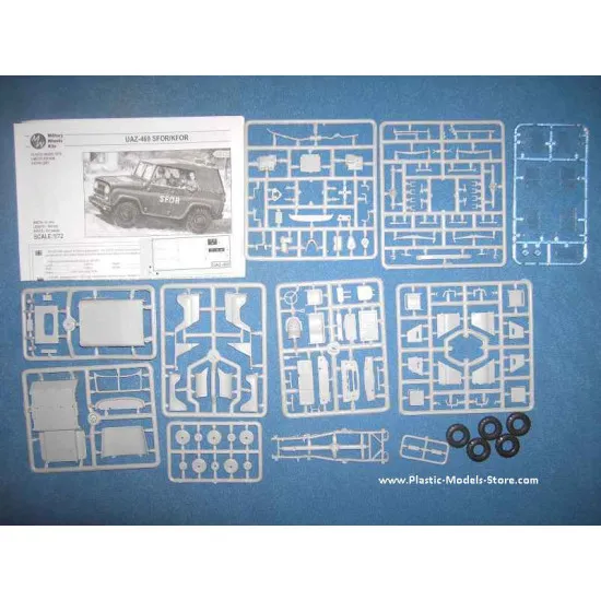 UAZ-469 SFOR/KFOR Soviet army car 1/35 Military Wheels 3507